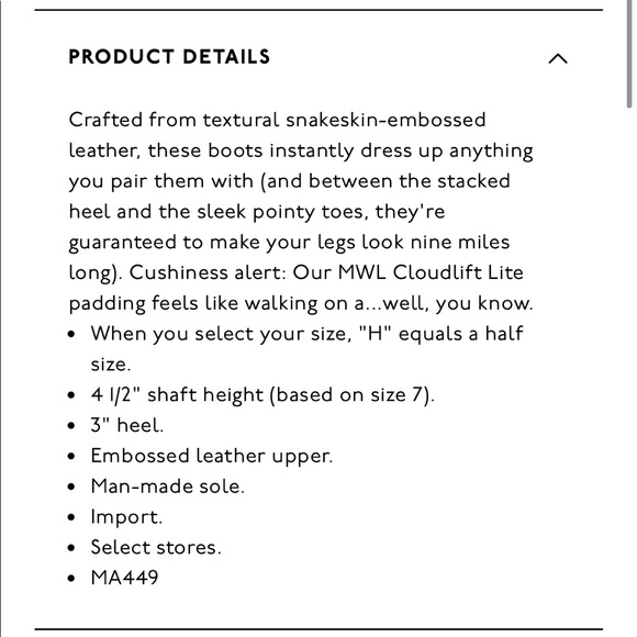 Madewell Snakeskin boots - Picture 3 of 7